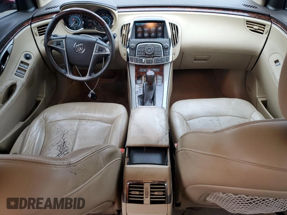 2013 Buick LaCrosse Premium 1 with VIN 1G4GF5E38DF302518, listed as a Copart auction lot 72931964 with 112,473 mi miles and Salvage Title. Bid and sale history available at DreamBid. Image 8.