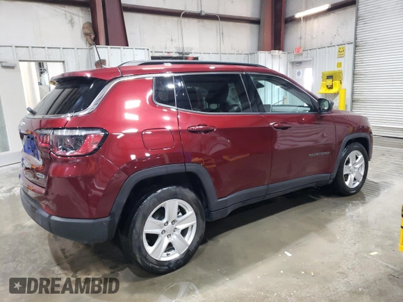 2022 Jeep Compass Altitude с VIN 3C4NJCBB8NT137667, выставлен на аукционе Copart как лот 89306335 с пробегом 21 354 миль миль и Списание • Salvage title. История ставок и продаж доступна на DreamBid. Изображение 3.