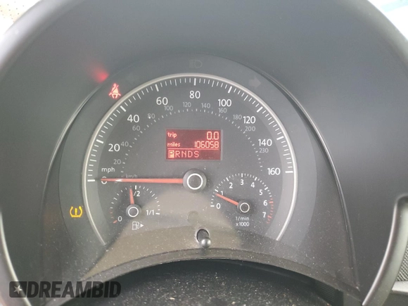 2010 Volkswagen Beetle with VIN 3VWRG3AL1AM004423, listed as a Copart auction lot 44448625 with 106,058 mi miles and Salvage Title. Bid and sale history available at DreamBid. Image 9.