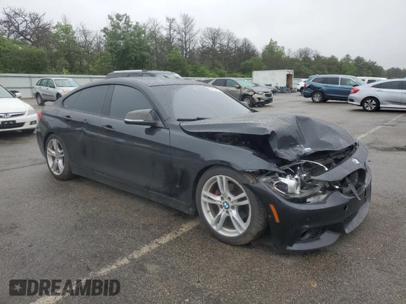 2015 BMW 4 Series 428i xDrive with VIN WBA4C9C54FG135161, listed as a Copart auction lot 59754515 with 140,518 mi miles and Salvage title. Bid and sale history available at DreamBid. Image 4.