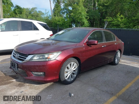 2013 Honda Accord EX-L with VIN 1HGCR2F87DA097551, listed as a IAAI auction lot 42236432 with 185,998 mi miles and . Bid and sale history available at DreamBid. Image 2.