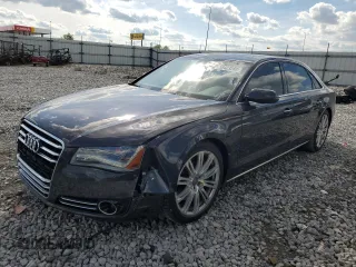 2014 Audi A8 4.0T with VIN WAUR2AFDXEN011628, listed as a Copart auction lot 55423285 with 94,681 mi miles and Salvage title. Bid and sale history available at DreamBid. Image 1.