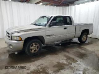 2001 Dodge 1500 with VIN 3B7HC13Y61M563280, listed as a Copart auction lot 52012165 with 192,451 mi miles and Clean Title. Bid and sale history available at carsss.com. Image 1.