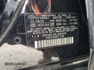 2020 Genesis G70 2.0T z VIN KMTG44LA8LU053493, wystawiony jako Copart lot #63290514 z przebiegiem 51 108 mil mil oraz Szkoda całkowita • Salvage title. Historia ofert i sprzedaży dostępna na DreamBid. Obrazek 12.
