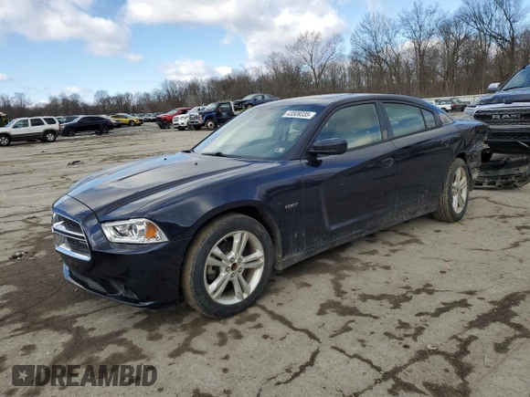 2011 Dodge Charger RT Plus with VIN 2B3CM5CT0BH518792, listed as a Copart auction lot 43509335 with 223,318 mi miles and Salvage Title. Bid and sale history available at carsss.com. Image 1.