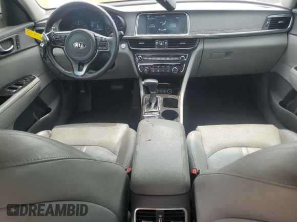 2016 Kia Optima EX with VIN 5XXGU4L36GG097679, listed as a Copart auction lot 60231295 with 110,599 mi miles and Salvage title. Bid and sale history available at DreamBid. Image 8.