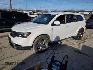 2017 Dodge Journey Crossroad Plus with VIN 3C4PDCGG0HT613290, listed as a Copart auction lot 43527165 with 97,130 mi miles and Salvage Title. Bid and sale history available at carsss.com. Image 1.