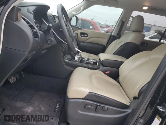 2021 Infiniti QX80 LUXE with VIN JN8AZ2AF6M9715895, listed as a Copart auction lot 72437294 with 42,582 mi miles and Salvage Title. Bid and sale history available at carsss.com. Image 7.