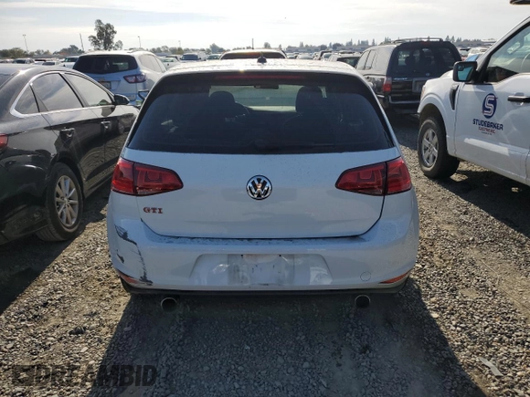 2017 Volkswagen Golf GTI S with VIN 3VW447AU2HM074171, listed as a Copart auction lot 76795553 with 63,921 mi miles. Bid and sale history available at carsss.com. Image 6.