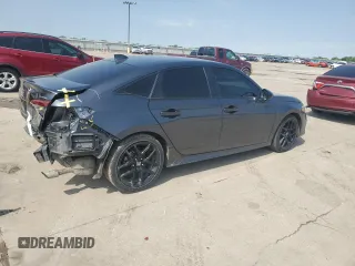 2024 Honda Civic Sedan Sport with VIN 2HGFE2F59RH502624, listed as a Copart auction lot 50642995 with 47,808 mi miles and Salvage Title. Bid and sale history available at carsss.com. Image 3.