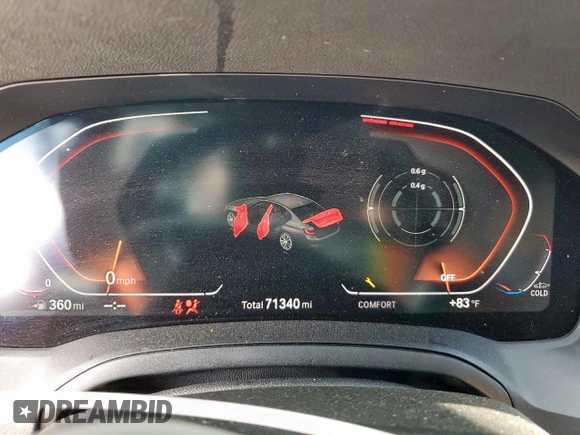 2020 BMW 3 Series 330i с VIN WBA5R1C03LFH48854, выставлен на аукционе Copart как лот 57952425 с пробегом 71 340 миль миль и Списание • Salvage title. История ставок и продаж доступна на DreamBid. Изображение 9.