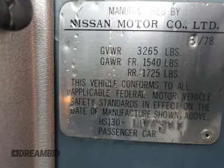 1979 Datsun 280ZX z VIN HS130107311, wystawiony jako Copart lot #46178505 z przebiegiem 71 627 mil mil oraz Tytuł czysty. Historia ofert i sprzedaży dostępna na DreamBid. Obrazek 12.