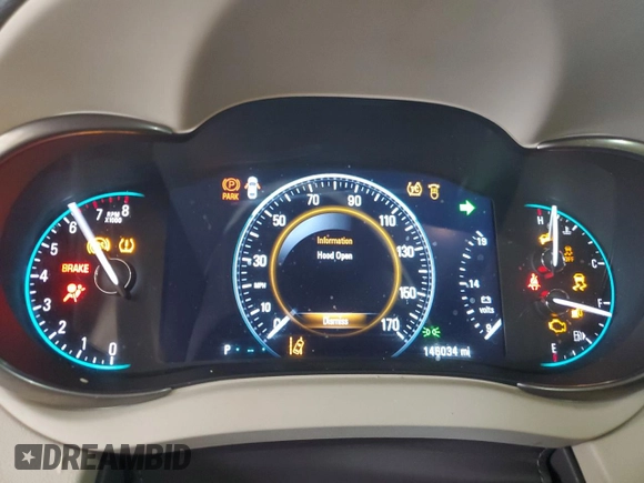 2015 Buick LaCrosse Leather with VIN 1G4GB5G36FF134728, listed as a Copart auction lot 54539605 with 146,034 mi miles and Salvage Title. Bid and sale history available at carsss.com. Image 9.