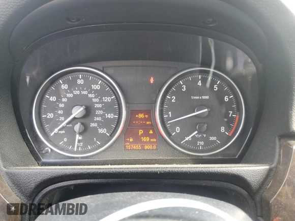 2007 BMW 3 Series 335i with VIN WBAVB73547VF52520, listed as a Copart auction lot 81725714 with 157,455 mi miles and Clean Title. Bid and sale history available at carsss.com. Image 9.