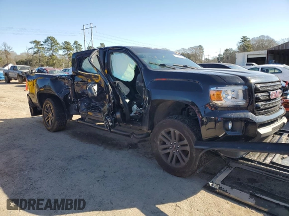 2020 GMC Canyon 4WD SLE with VIN 1GTG6CEN8L1237675, listed as a Copart auction lot 47034455 with 79,581 mi miles and Salvage Title. Bid and sale history available at carsss.com. Image 4.