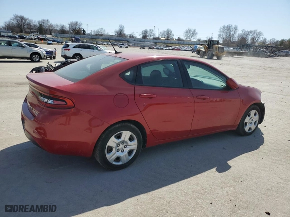 2013 Dodge Dart Aero with VIN 1C3CDFAH2DD215746, listed as a Copart auction lot 48587135 with NaN miles and Clean Title. Bid and sale history available at carsss.com. Image 3.