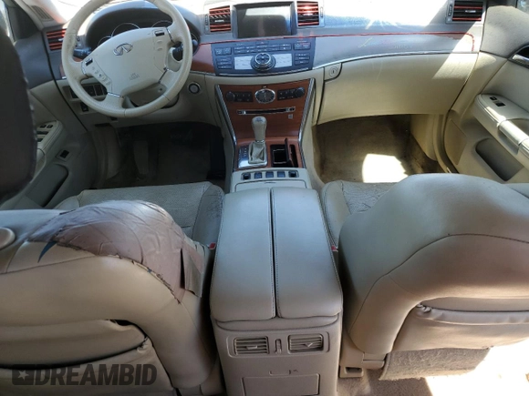 2007 Infiniti M x с VIN JNKAY01F37M462957, выставлен на аукционе Copart как лот 59747405 с пробегом Не указан миль и Списание • Salvage title. История ставок и продаж доступна на DreamBid. Изображение 8.