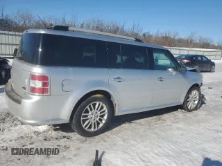 2015 Ford Flex SEL with VIN 2FMHK6C8XFBA03993, listed as a Copart auction lot 89224445 with 179,119 mi miles and Salvage Title. Bid and sale history available at carsss.com. Image 3.