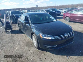 2013 Volkswagen Passat Wolfsburg Edition with VIN 1VWAP7A38DC070025, listed as a IAAI auction lot 41673451 with 107,693 mi miles. Bid and sale history available at carsss.com. Image 1.
