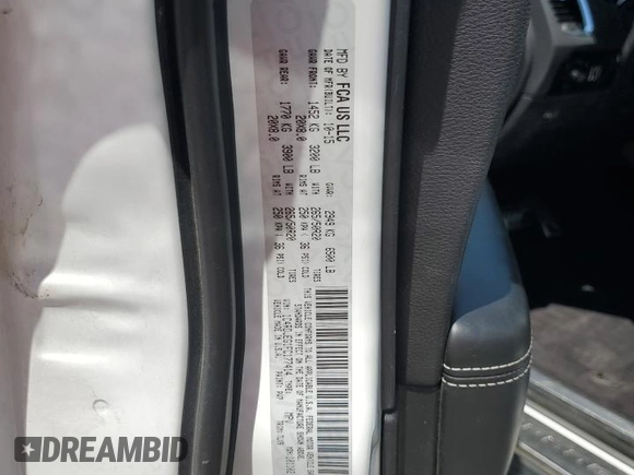 2015 Dodge Durango Citadel z VIN 1C4RDJEG1FC177414, wystawiony jako Copart lot #58428115 z przebiegiem 77 659 mil mil oraz Szkoda całkowita • Salvage title. Historia ofert i sprzedaży dostępna na DreamBid. Obrazek 13.