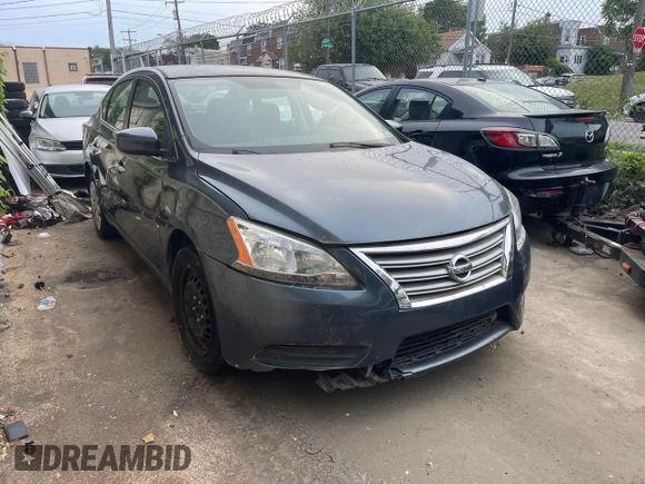 2014 Nissan Sentra SV z VIN 3N1AB7AP4EY248917, wystawiony jako Copart lot #57714135 z przebiegiem 141 110 mil mil oraz Czysty tytuł • Clean title. Historia ofert i sprzedaży dostępna na DreamBid. Obrazek 1.