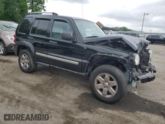 2006 Jeep Liberty Limited with VIN 1J4GL58K36W193043, listed as a Copart auction lot 61285185 with 163,518 mi miles and Salvage title. Bid and sale history available at DreamBid. Image 4.