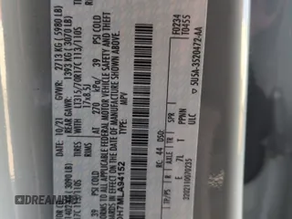 2021 Ford Bronco z VIN 1FMDE5DH7MLA94152, wystawiony jako Copart lot #53561445 z przebiegiem 35 965 mil mil oraz Szkoda całkowita • Salvage title. Historia ofert i sprzedaży dostępna na DreamBid. Obrazek 14.