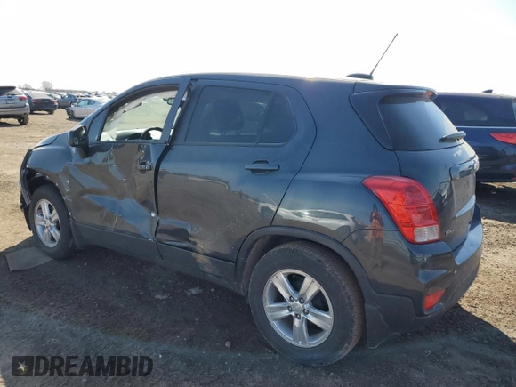 2019 Chevrolet Trax LS with VIN 3GNCJKSBXKL255143, listed as a Copart auction lot 48723885 with 79,430 mi miles and Salvage Title. Bid and sale history available at carsss.com. Image 2.
