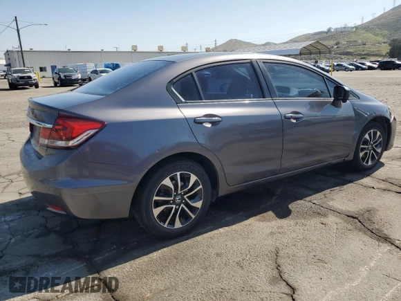 2014 Honda Civic Sedan EX with VIN 19XFB2F86EE213594, listed as a Copart auction lot 53097565 with 145,219 mi miles and Salvage Title. Bid and sale history available at carsss.com. Image 3.