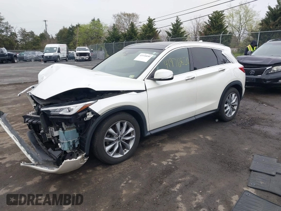 2019 Infiniti QX50 Essential with VIN 3PCAJ5M32KF136279, listed as a IAAI auction lot 41976850 with 61,606 mi miles and . Bid and sale history available at DreamBid. Image 18.