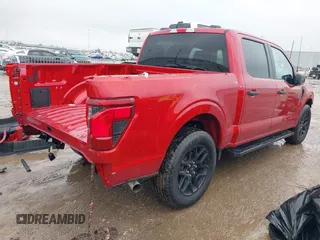 2024 Ford F-150 STX with VIN 1FTEW2KP7RKD11422, listed as a IAAI auction lot 41457002 with 1,739 mi miles and . Bid and sale history available at carsss.com. Image 4.