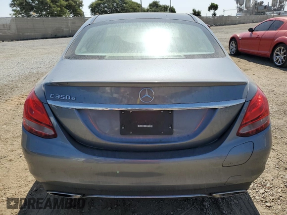 2017 Mercedes-Benz C 350e with VIN 55SWF4HB9HU233747, listed as a Copart auction lot 71305354 with 82,978 mi miles and Salvage Title. Bid and sale history available at DreamBid. Image 6.