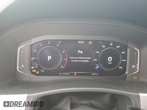 2023 Volkswagen Atlas SEL with VIN 1V2BP2CA9PC552396, listed as a Copart auction lot 73565154 with 14,687 mi miles and Salvage title. Bid and sale history available at DreamBid. Image 9.