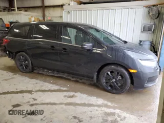 2024 Honda Odyssey Sport with VIN 5FNRL6H72RB059777, listed as a Copart auction lot 45190895 with 7,551 mi miles and Salvage Title. Bid and sale history available at DreamBid. Image 4.