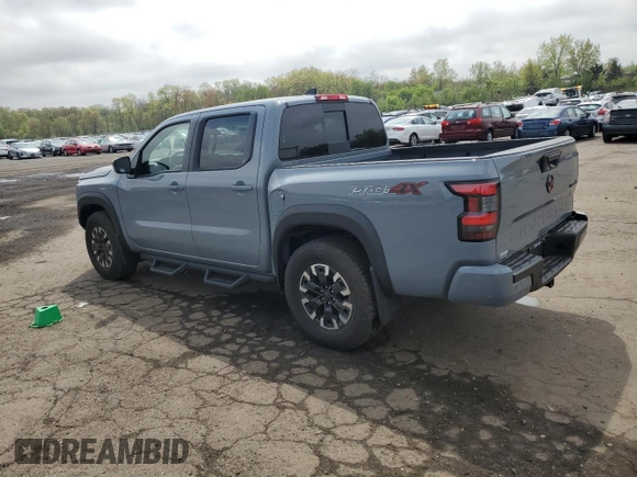 2023 Nissan Frontier Pro-4X with VIN 1N6ED1EK4PN672714, listed as a Copart auction lot 55557855 with 4,678 mi miles and Salvage title. Bid and sale history available at DreamBid. Image 2.