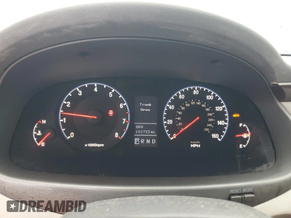 2009 Hyundai Azera GLS with VIN KMHFC46D19A360786, listed as a Copart auction lot 63695005 with 102,733 mi miles and Clean title. Bid and sale history available at DreamBid. Image 9.