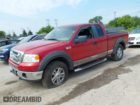 2008 Ford F-150 XLT with VIN 1FTPX14V88FB43762, listed as a IAAI auction lot 42453523 with 129,783 mi miles and . Bid and sale history available at DreamBid. Image 2.