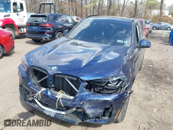 2023 BMW X3 xDrive30i with VIN 5UX53DP0XP9S17246, listed as a IAAI auction lot 41892470 with 19,332 mi miles. Bid and sale history available at carsss.com. Image 6.
