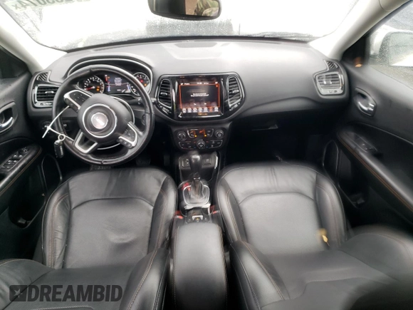 2021 Jeep Compass Limited with VIN 3C4NJCCB9MT573537, listed as a Copart auction lot 87283074 with 58,802 mi miles and Salvage Title. Bid and sale history available at carsss.com. Image 8.