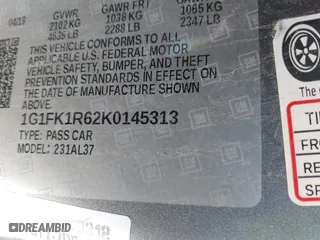 2019 Chevrolet Camaro ZL1 with VIN 1G1FK1R62K0145313, listed as a IAAI auction lot 41493517 with 42,467 mi miles. Bid and sale history available at carsss.com. Image 9.