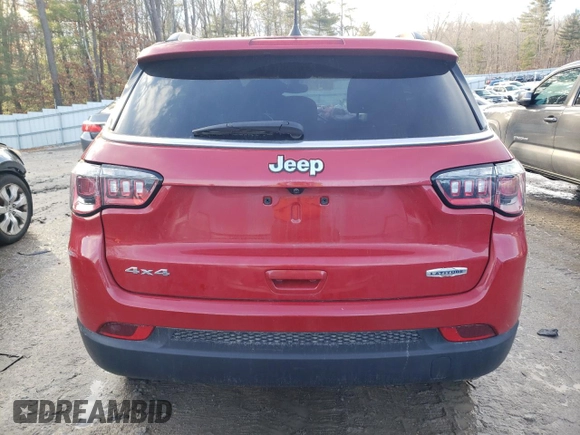2019 Jeep Compass Latitude with VIN 3C4NJDBB9KT827915, listed as a Copart auction lot 85757104 with 14,713 mi miles and Salvage Title. Bid and sale history available at DreamBid. Image 6.