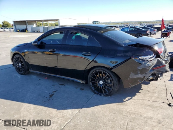 2023 Mercedes-Benz CLA 35 AMG z VIN W1K5J5BB2PN366611, wystawiony jako Copart lot #79304304 z przebiegiem 12 305 mil mil oraz Szkoda całkowita • Salvage title. Historia ofert i sprzedaży dostępna na DreamBid. Obrazek 2.