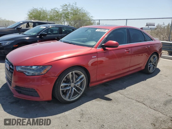2012 Audi A6 Prestige with VIN WAUHGAFC0CN129527, listed as a Copart auction lot 61984595 with 264,974 mi miles and Salvage title. Bid and sale history available at DreamBid. Image 1.