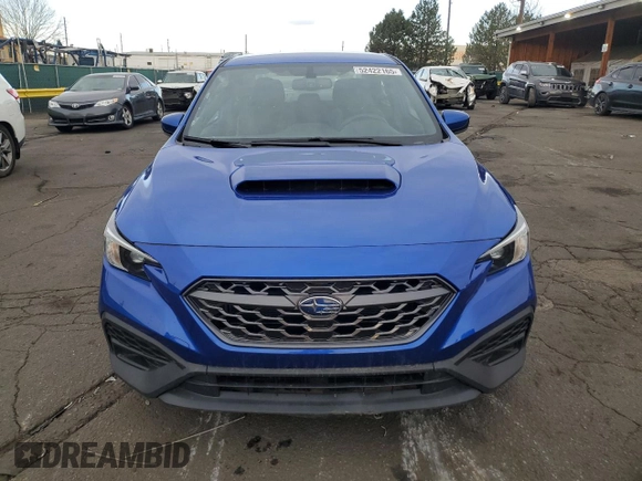 2023 Subaru WRX with VIN JF1VBAA64P9820666, listed as a Copart auction lot 52422165 with 10,726 mi miles and Salvage title. Bid and sale history available at DreamBid. Image 5.