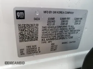 2024 Buick Encore GX Preferred with VIN KL4AMBS23RB217198, listed as a Copart auction lot 63072785 with 11,915 mi miles and Clean title. Bid and sale history available at DreamBid. Image 13.