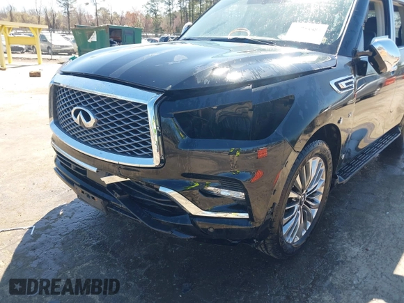 2019 Infiniti QX80 Luxe with VIN JN8AZ2NE1K9234497, listed as a IAAI auction lot 41833481 with 126,754 mi miles and . Bid and sale history available at DreamBid. Image 6.
