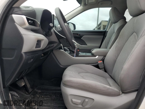 2022 Toyota Highlander L with VIN 5TDCZRAH0NS120106, listed as a Copart auction lot 59477505 with 42,971 mi miles and Salvage title. Bid and sale history available at DreamBid. Image 7.