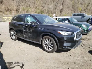 2020 Infiniti QX50 LUXE with VIN 3PCAJ5M39LF106195, listed as a Copart auction lot 47794153 with 43,568 mi miles. Bid and sale history available at carsss.com. Image 4.