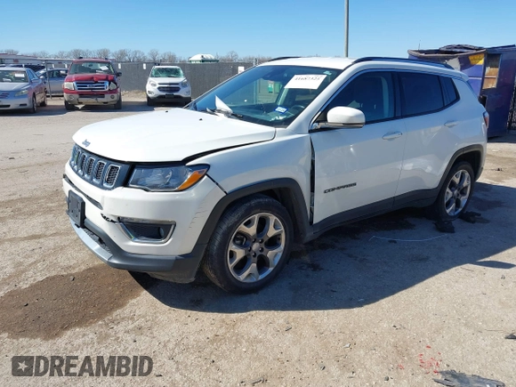 2021 Jeep Compass Limited with VIN 3C4NJCCBXMT573563, listed as a IAAI auction lot 41687325 with 75,768 mi miles and . Bid and sale history available at DreamBid. Image 17.