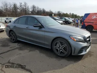 2020 Mercedes-Benz C 300 with VIN W1KWF8EBXLR573639, listed as a Copart auction lot 43644675 with 21,048 mi miles and Non Repairable. Bid and sale history available at DreamBid. Image 4.